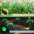 2 Pack St Patricks Day Decorations Solar Outdoor Lights, 18 LED Lucky Green Shamrock Lights Irish Firefly Solar Lights, 2 Modes Waterproof St Patr...