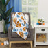 Disney Finding Nemo Orange, Aqua & White Crush & Squirt Turtle Super Soft Baby Blanket, Orange, Aqua, White , 30x36 Inch (Pack of 1)...