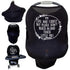 Car Seat 5 in 1 Cover - I'm Cute & Cuddly But Please Don't Touch Little Me (Black)...