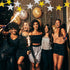70Pcs 6 Inch Glitter Stars Cutouts Paper Confetti Star Dulinkas Double Printed Paper Star Decorations for Classroom Wall Festival Movie Night Part...
