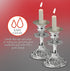 Ner Mitzvah Reusable Metal Candlestick Liners and Drip Guards - Safety Pin Holds Candles in Place - Nickel Plated Protector Bobeches - Silver - 2 ...