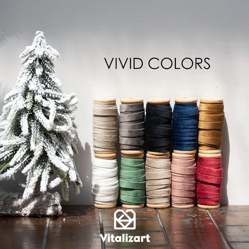 Vitalizart Dusty Green Velvet Ribbon Set 3/8" x 15Yd Wooden Spool Fabric Trim Eco-Friendly 3 Rolls * 5Yd for Christmas Wreath Decoration Handmade ...