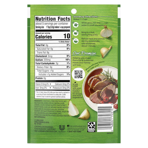 Knorr Gravy Mix For Delicious Easy Meals and Side Dishes Au Jus No Artificial Flavors, No Added MSG 0.6 oz...