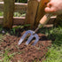 Berry&Bird Gardening Hand Fork, Stainless Steel Hand Weed Fork, Traditional Garden Hand Fork Tool with Ergonomic Ash Wood Handle for Weeding, Digg...