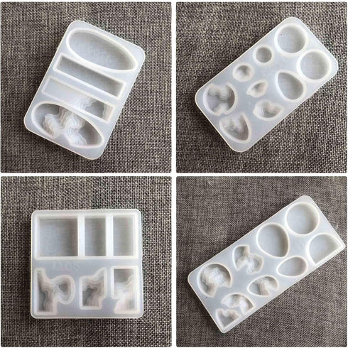 Woohome 40 PCS Island Silicone Mould Jewelry Resin Molds, 5 PCS Resin Casting Molds Jewelry Making Kit for Pendants, Necklace, Earrings, Jewelry C...