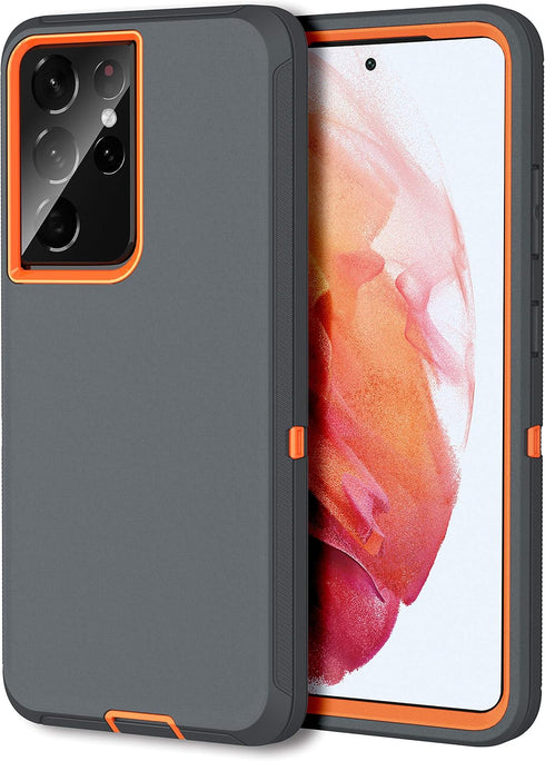 MXX Case Compatible with Galaxy S21 Ultra Case, 3-Layer Super Full Heavy Duty Body Bumper Cover/Shock Protection/Dust Proof, Designed for Samsung ...