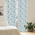 Lunarable Panda Window Curtains, Portraits of Chinese Bears on Sketch Flowers and Abstract Circular Shapes, Lightweight Decor 2-Panel Set with Rod...
