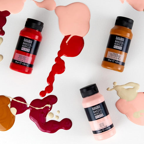 Liquitex BASICS Acrylic Fluid Paint, 250ml (8.5-oz) Bottle, Titanium White...