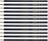 Stabilo 8406 All Coloured Pencil Crayons for Almost All Surfaces, 3.3 mm, Black, Pack of 12...