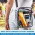 GoPong Sunscreen Flask 2 Pack (16 oz Total) - Hidden Alcohol Travel Flasks - 2 Secret Liquor Containers for Beaches, Cruises, and Sports Events...