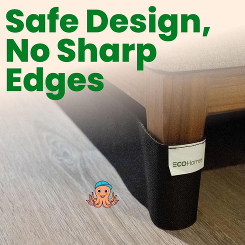 ECOHomes Under Couch Guards Toy Blocker - Strap Barrier for Under Sofa, Bed & Furniture Bottom Stop Things from Going Under | Easy to Install Gap ...