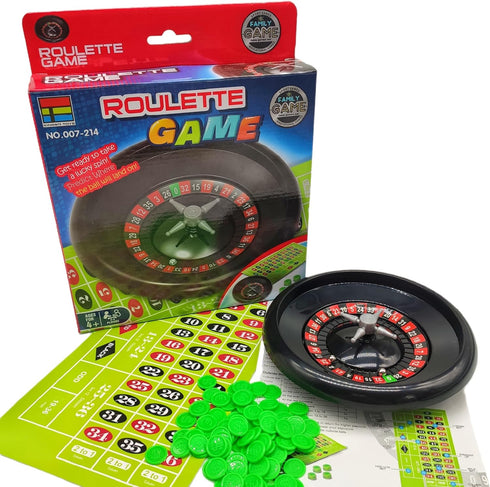 Roulette Wheel Game Set,Board Game for Kids 4-12,Small Size Family Game for Children...