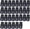 J.CARP 30Pcs Black Plastic Cord Locks End Spring Toggle Stopper, Single Hole Elastic Cord Adjuster, Suit for Drawstrings, Bags, Shoelaces, Clothin...