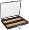 Heathrow Scientific 100 Place Microscope Slide Box, Cork Lining, Nickel-Plated Clasp, Black...