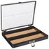 Heathrow Scientific 100 Place Microscope Slide Box, Cork Lining, Nickel-Plated Clasp, Black...