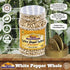 Rani White Pepper (Gol Mirch), Whole Spice 3oz (85g) PET Jar ~ All Natural | Vegan | Gluten Friendly| NON-GMO | Kosher | Indian Origin...