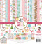 Echo Park Paper Company All Girl Collection Kit paper, pink, dark, pink, green, teal, 12-x-12-Inch...