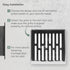 Vent Systems 5.5'' x 5.5" Inch Stainless Steel Vent Cover - Square Air Vent Louver - Removable Ventilation Grille - Integrated Insect Screen - HVA...