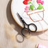 Small Embroidery Scissors: Black Forged Stainless Steel Sharp Straight Pointed Tip Shears Precision Snips Detail Thread Yarn for Sewing Cross Stit...