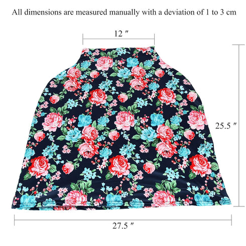 TUOKING Car Seat Covers for Babies, Multi-Use Cover-Silky Mom Nursing Cover Infant Breastfeeding Scarf Shopping Cart High Chair Ultra-Soft Stretch...