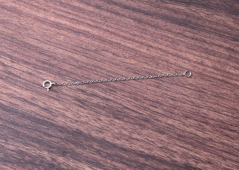 Ruwado 3 Pcs Necklace Extender Chain 925 Sterling Silver Multi Length Plated Chain Set for Women Jewelry Making Kit Bracelet Anklet (Silver)...
