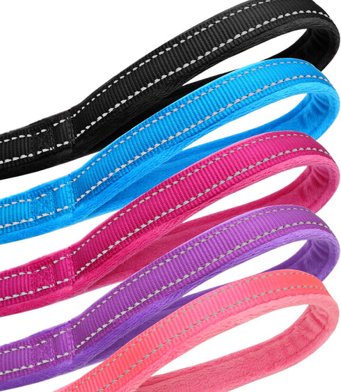Didog Dog Walking Leashes 4 FT Long with Soft Warm Flannel Padded Handle,Reflective Dog Leash Night Safety Fit Small Medium Dogs...