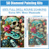 MOOMOH 5D Diamond Painting Kits for Adults - Diamond Art Kits for Adults Beginner,DIY Flowers Skull Round Full Drill Paintings with Diamonds Gem A...