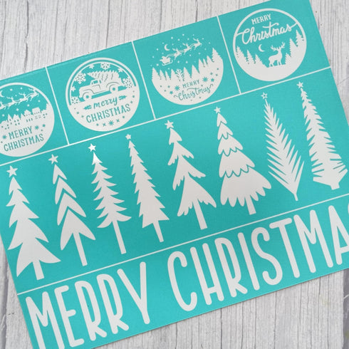 Christmas Silkscreen Stencils Reusable Silk Screen Transfers Mesh Adhesive Stencil Paint Gnome Stencil for Painting On Wood/t-Shirt/Wall, Holiday ...