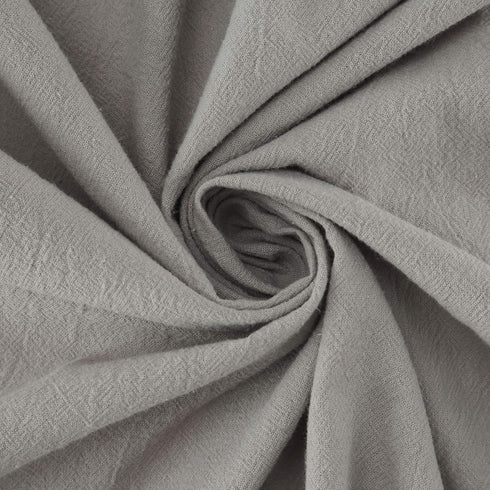Archaeo Washed Cotton Twist Tab Curtain, 52" x 63", Silver Gray...