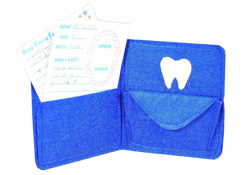 Tickle & Main 3-Piece Superhero Tooth Fairy Pillow for Boys & Girls Ages 5-10 with Pocket, Notepad & Photo Keepsake Pouch Kit...