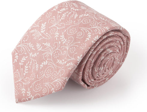 Jacob Alexander Men's Slim Width 2.75" Floral Neck Tie...
