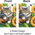 Adorable Cat and Sunflower Garden Flag Welcome Yard Flag Burlap Double Side 12x18 Outdoor Farmhouse Decor Cute Garden Flag for Outside...