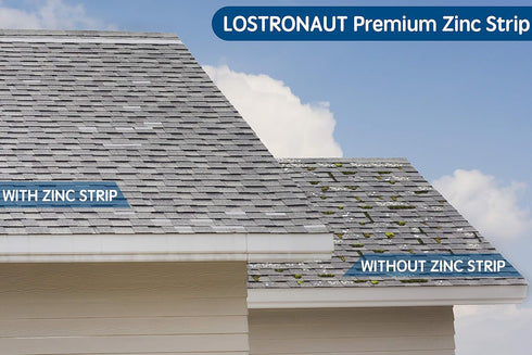 Zinc Metal Strip for Roof and Garden - 55 Feet x 2.5 Inches - Prevents Roofing Stains...