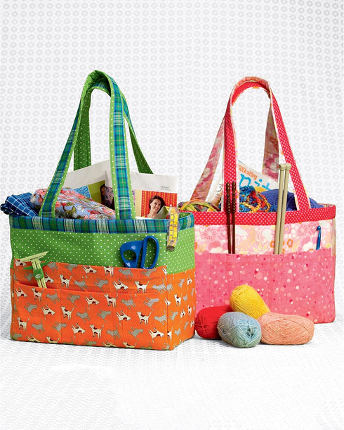 Simplicity Organizer Tote Bag Sewing Pattern Kit, Code S9527, One Size, Multicolor...