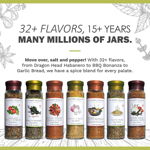 The Gourmet Collection Spice & Seasoning Blend, Thai Style Green Curry - Spicy & Sweet for Chicken, Vegetables, Fish: Grill Rub: 156 Servings....