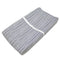 TL Care Printed 100% Cotton Knit Fitted Contoured Changing Table Pad Cover - Compatible with Mika Micky Bassinet, Navy Fun Stripe, for Boys and Gi...