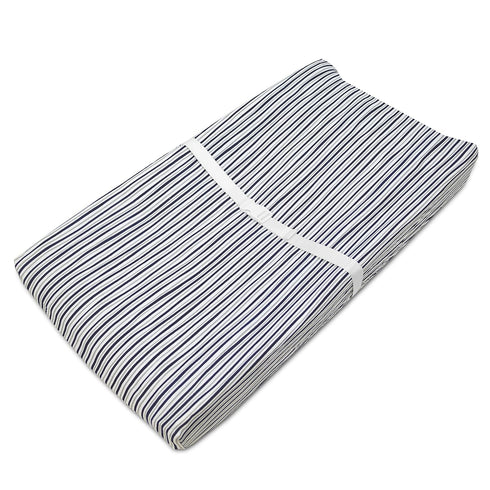 American Baby Company 2 Pack Printed 100% Cotton Knit Fitted Contoured Changing Table Pad Cover - Compatible with Mika Micky Bassinet, Gray Stripe...