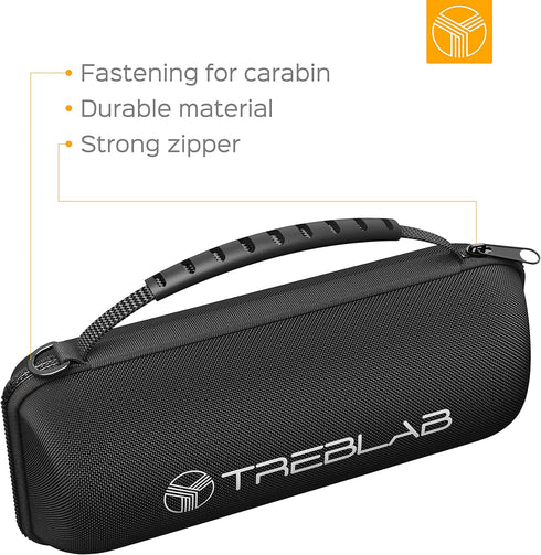 TREBLAB Original Carrying Case HD77 Bluetooth speaker - Compatible with Any Portable Speaker 3.15 x 3.19 x 7.36 in or less Black...