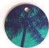 Society6 Nature Magik Palm Trees Summer Turquoise Cutting Board, 11.5", Blue...