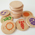 Wooden Memory Game - Matching Memory Game for Kids 3 and Up, 16Pcs | Educational Toy for Preschool Toddlers Board Games (Space)...