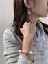 Mahjong Jewelry For Women - Mahjong Bracelet Earring Set - Mahjong Bracelet Stretch Gift For Mom Grandma...