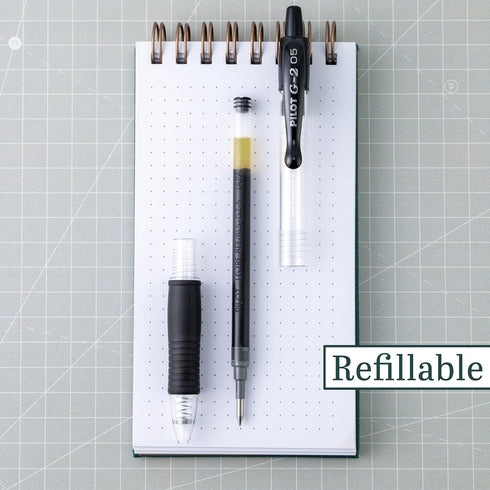 PILOT Pen G2 Gel Ink Refills For Rolling Ball Pens, Extra Fine Point, 0.5mm, Black Ink, 12-Pack...