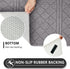 REFETONE Indoor Door Mat, 16x24, Non-Slip Absorbent Resist Dirt Door Rug, Machine Washable Low-Profile Inside Floor Mat Doormats for Entryway, Gre...