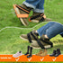 Lawn Aerator Shoes, Fully Assembled Stainless Steel Spikes Shoes, Adjustable Gardening Shoes Lawn Aerator Tool Aeration Shoes Suitable for Lawn Ya...