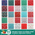 100 Pcs 8 x 8 Inches/ 20 x 20 cm Christmas Fabric Squares Christmas Fabric 25 Different Patterns Fabric Scraps Quilting Craft Fabric Patchwork Fab...