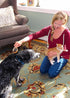 Double Sided Dog Brush - for Long or Short Haired Dogs and Cats Natural Bamboo Eco Friendly Pet Grooming Dual Sided Pin and Bristles for Desheddin...
