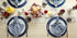 DII PVC Tabletop Collection Woven Indoor/Outdoor, Round Placemat Set, 13.75", Nautical Blue, 6 Piece...