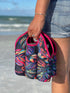 Koverz - #1 Neoprene Insulated 6-Pack Carrier, Beer Bottle Carrier, Six-Pack Tote - Blue Aquatint by Jason Mathias...