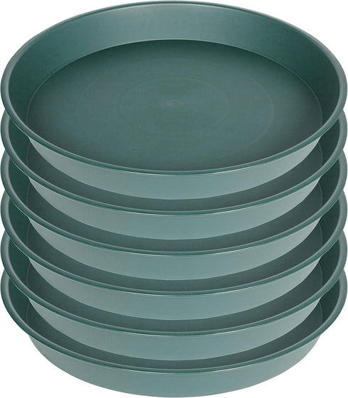 6 Pack of Bird Bath Bowl 8 inch, 8 10 12 14 16 18 20 inch Heavy Duty BirdBath Bowls only, Durable Plastic Round Large Plant Saucer Dish for Garden...