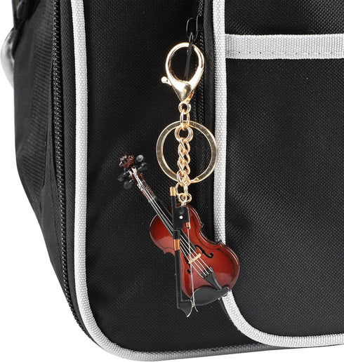 Musical Instrument Keychain, Miniature Violin Keychain,Musical Instrument Gift,Christmas Ornament...